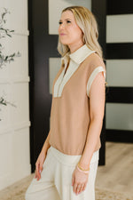 Load image into Gallery viewer, Whispered Urgently Color Block Half Zip Top
