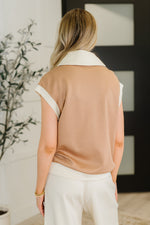 Load image into Gallery viewer, Whispered Urgently Color Block Half Zip Top
