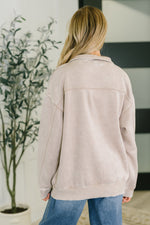 Load image into Gallery viewer, You Should Know Half Zip Pullover in Ash Mocha
