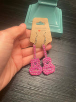 Load image into Gallery viewer, Rhinestone Guitar Earrings
