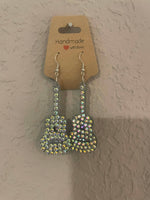 Load image into Gallery viewer, Rhinestone Guitar Earrings
