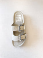 Load image into Gallery viewer, Mickie Western Slides in Cream
